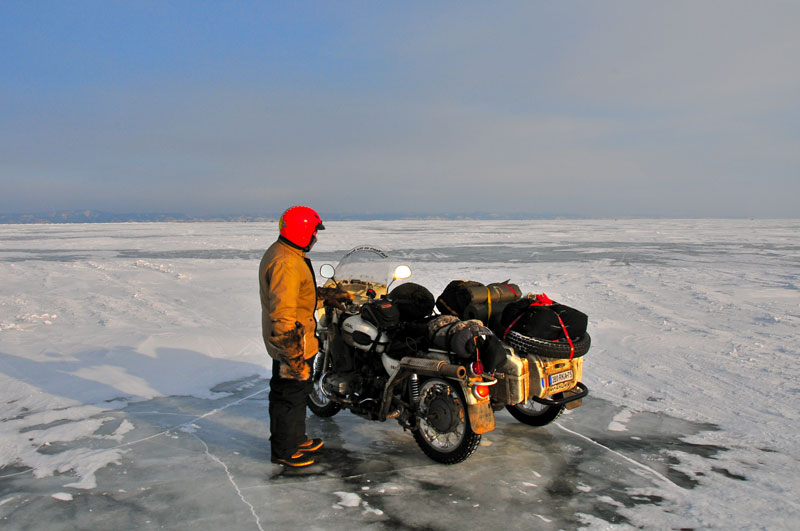 frozen lake baikal, Siberia, Russia